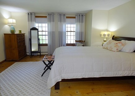Sandwich Cape Cod vacation rental - Main floor bedroom with queen bed, adjacent to full bath 