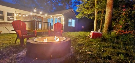 Hyannis Cape Cod vacation rental - Backyard with deck for evening fun