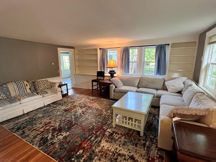 Eastham Cape Cod vacation rental - Living room, 2 couches, 55” smart tv with Netflix, Hulu and prime