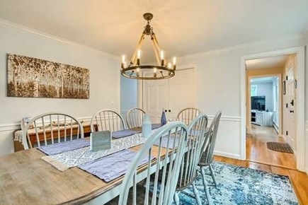 East Sandwich Cape Cod vacation rental - Coastal decor at its finest in the dining room