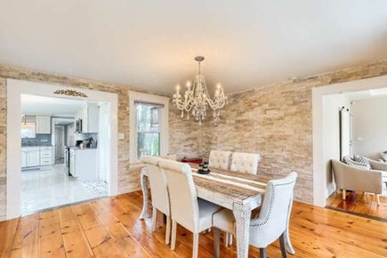 Dennisport Cape Cod vacation rental - Dining room open to kitchen and living room