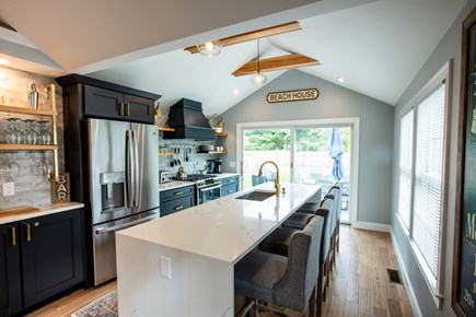West Yarmouth Cape Cod vacation rental - Open concept kitchen with quartz countertops