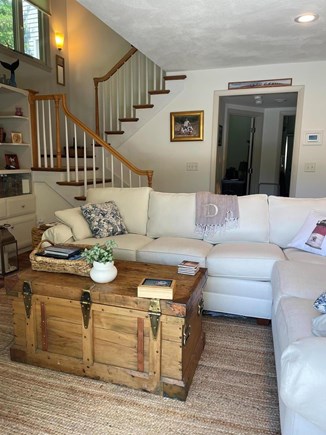 Brewster  Cape Cod vacation rental - Living room from deck
