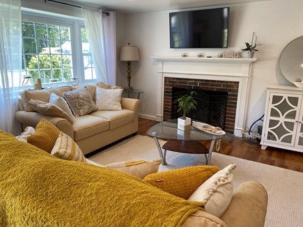 South Dennis Cape Cod vacation rental - Comfortable Living Room with Smart TV with pullout sofa