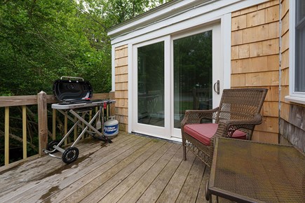 Centerville, Loomis Lane Cottage Cape Cod vacation rental - Deck with seating area, Lake Views and BBQ Grill, Easy Kitchen Ac