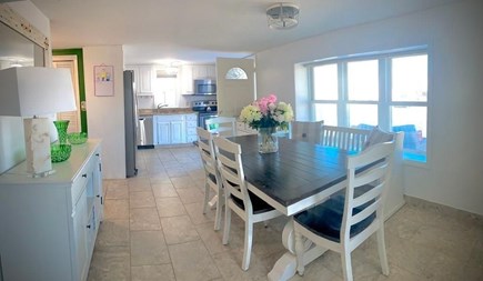 Sandwich, Sagamore Beach Cape Cod vacation rental - Entry into the open Kitchen/Dining area on first level
