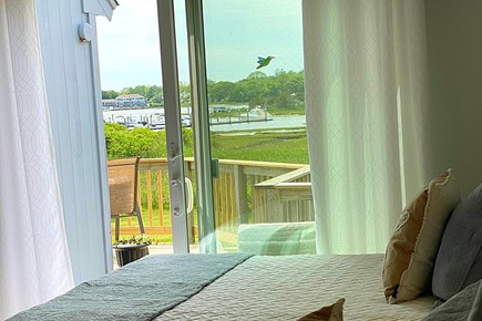 Dennis Cape Cod vacation rental - Egret Sanctuary bedroom has incredible views