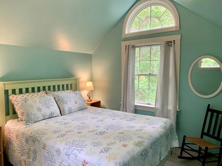Brewster Cape Cod vacation rental - 3rd bedroom with queen size bed, accessed up back staircase