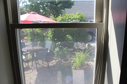 Provincetown Cape Cod vacation rental - View of the sitting area and the garden