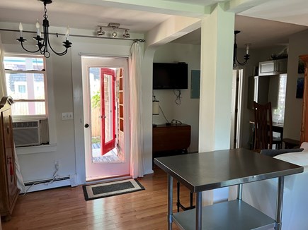 Provincetown Cape Cod vacation rental - View from the Kitchen sink to the door