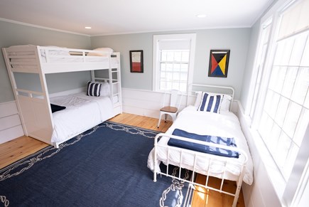 Dennis Port Cape Cod vacation rental - Bedroom 4 (twin bed and twin bunk with trundle)
