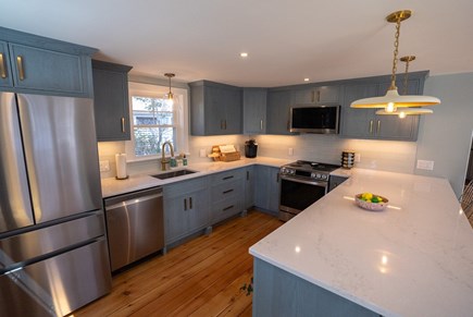 Dennis Port Cape Cod vacation rental - Kitchen with full size appliances (including dishwasher)