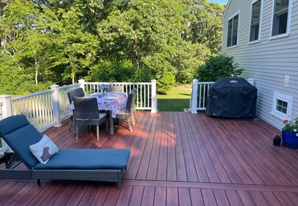 Harwich Cape Cod vacation rental - Deck with table and grill