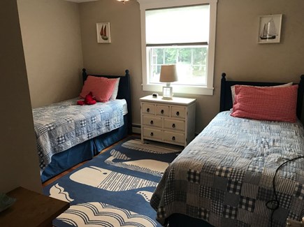 Harwich Cape Cod vacation rental - Upstairs bedroom with two twins with full closet