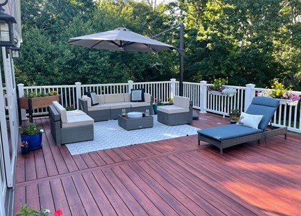 Harwich Cape Cod vacation rental - Deck with couch and lounge chair