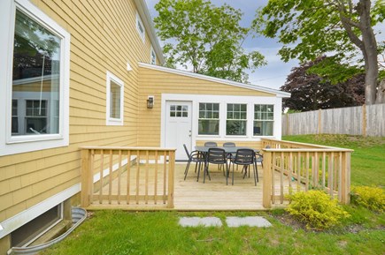 Falmouth Cape Cod vacation rental - Rear of House with deck and spacious yard