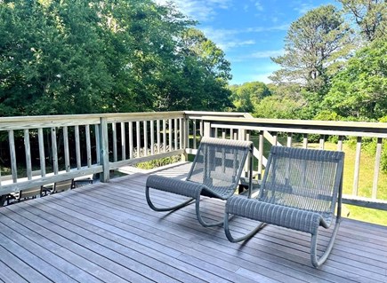 Harwich Port Cape Cod vacation rental - Our peaceful back deck off the kitchen