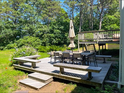 Harwich Port Cape Cod vacation rental - 2 large decks, one with outdoor dining table that seats 8