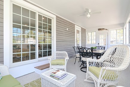 Centerville Cape Cod vacation rental - Porch with additional sitting and dining area
