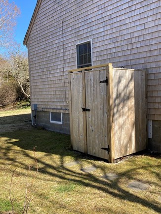Brewster Cape Cod vacation rental - Outdoor shower for rinsing off after the beach