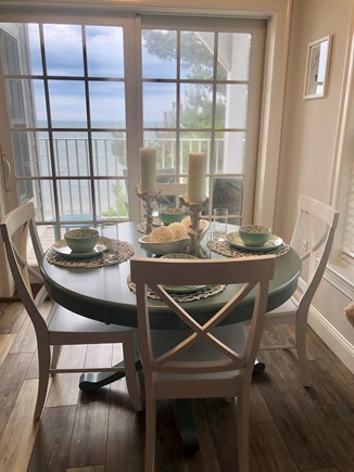 Dennisport Cape Cod vacation rental - Dining for 4 while overlooking the ocean