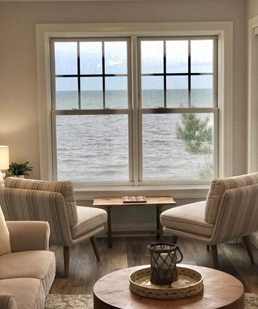 Dennisport Cape Cod vacation rental - Oceanfront Living room view