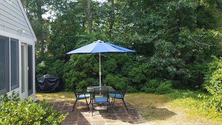 West Dennis Cape Cod vacation rental - Relax out Back - Verdant Side Yard