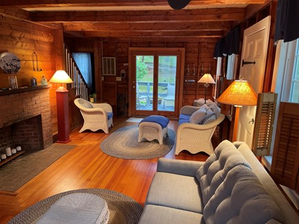 Plymouth MA vacation rental - Living room with smart Tv and pullout sofa