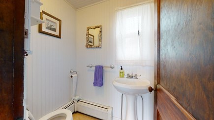 West Yarmouth Cape Cod vacation rental - Downstairs Bathroom off the kitchen.