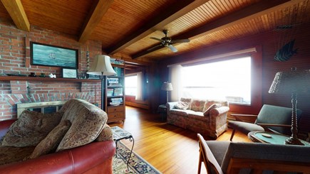 West Yarmouth Cape Cod vacation rental - Living Room over looking the Water.