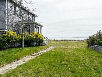 West Yarmouth Cape Cod vacation rental - Side Yard with views of the Bay