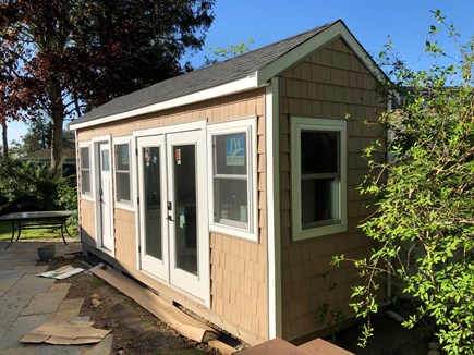Pocasset Cape Cod vacation rental - Outdoor studio building includes full bathroom, outdoor kitchen