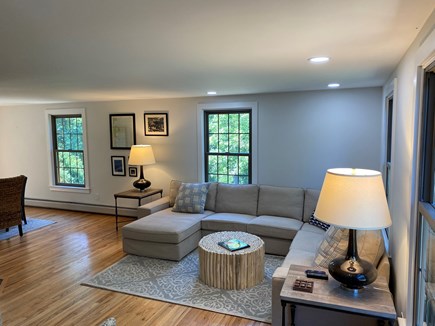 Chatham Cape Cod vacation rental - Living Room with Smart TV over fireplace