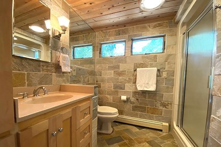 Yarmouth Cape Cod vacation rental - The 1st floor main bath with shower/tub combo is shared by all