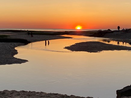 West Brewster Cape Cod vacation rental - Paines Creek Beach Sunset