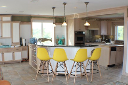 East Sandwich Cape Cod vacation rental - Kitchen on the main living floor with views all around.