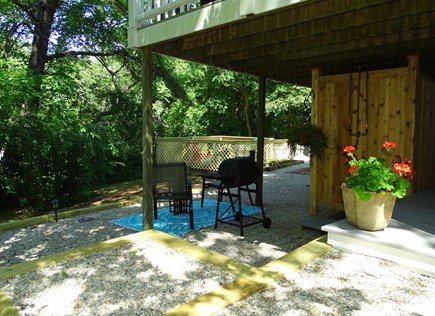 Eastham Cape Cod vacation rental - Sitting area among several gardens; private back yard