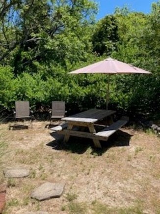 Brewster Cape Cod vacation rental - Back yard with BBQ Grill.