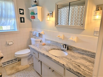 W. Yarmouth Cape Cod vacation rental - Large bathroom with tub and shower