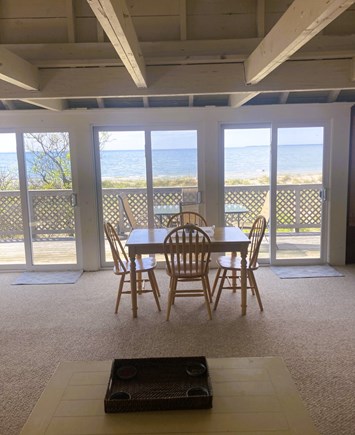 Brewster Cape Cod vacation rental - Bay view from the living room couch .