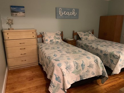 Dennis Port Cape Cod vacation rental - Two twins, w/ window fan (freshly painted/redecorated)