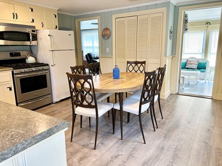 Dennis Port Cape Cod vacation rental - Another view of kitchen looking into sunroom and living room