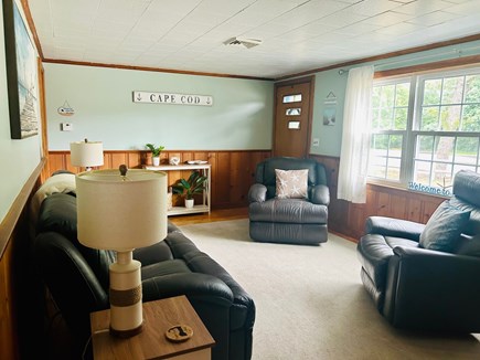 Dennis Port Cape Cod vacation rental - Large living room with TV