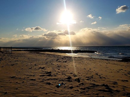 Dennis Port Cape Cod vacation rental - Glendon Road Beach at sunset