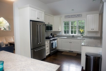 Dennis Village Cape Cod vacation rental - Chef's Kitchen with top of the line Stainless Appliances.