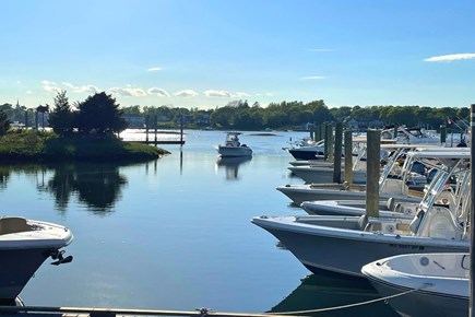 West Dennis Cape Cod vacation rental - Dine on the docks overlooking Bass River Marina