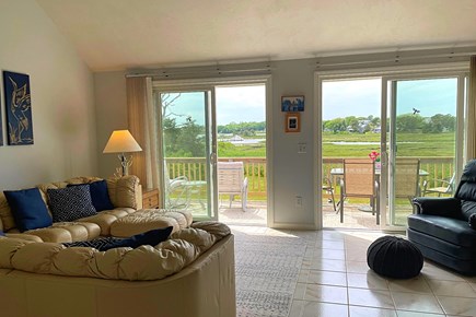 West Dennis Cape Cod vacation rental - Gather in the living room to watch movies.