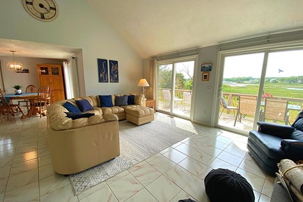 West Dennis Cape Cod vacation rental - Living space is open concept at Seagrass Haven