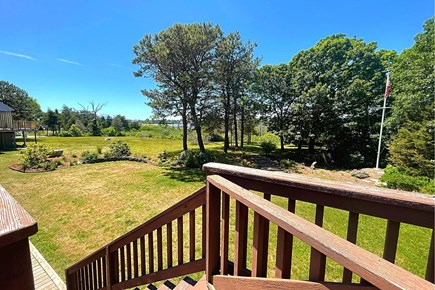 West Dennis Cape Cod vacation rental - The spacious backyard is beautifully landscaped