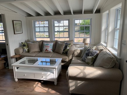 Dennis Port Cape Cod vacation rental - sun filled living Room